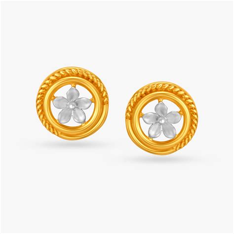 Radiant Floral Stud Earrings