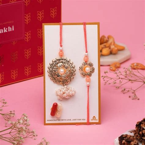 Luxury Delights Bhai Bhabhi Rakhi Gift Box l Gift Hamper for Bhai ...