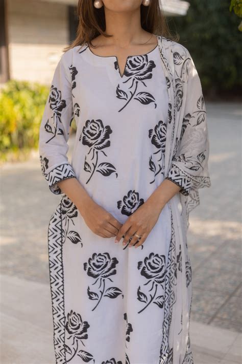 Black Rose Suit Set – DIMPLE DESIGN STUDIO