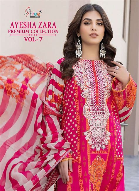 AYESHA ZARA PREMIUM COLLECTION VOL-7 BY SHREE FABS 3016 TO 3019 SERIES ...