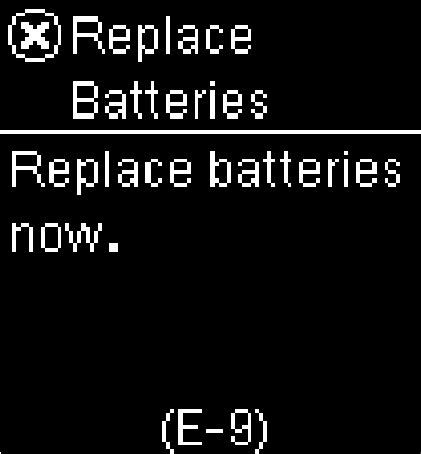 Accu-Check Error Message E9 的图像结果