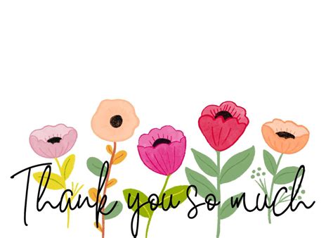 Thank You so Much-instant Download - Etsy | Thank you greetings, Thank ...