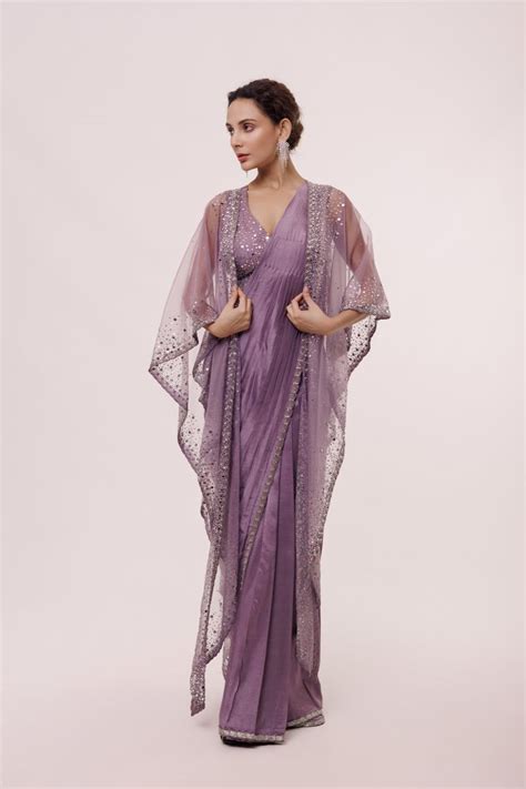Eminence Drape Saree With Cape