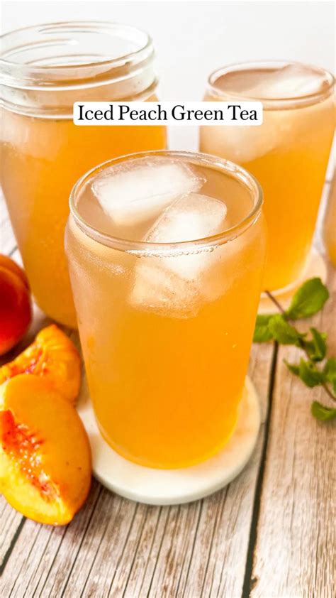 Iced peach green tea – Artofit