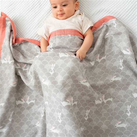 Buy Double Sided Bamboo Muslin baby Blanket | Cocoon Care
