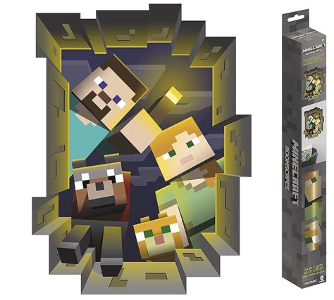 Trends International Minecraft Caved in - ROOMSCAPES Poster Decal 18x24 ...