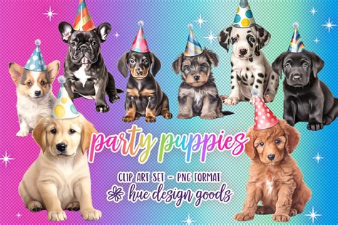 Dog Party Hat Clipart