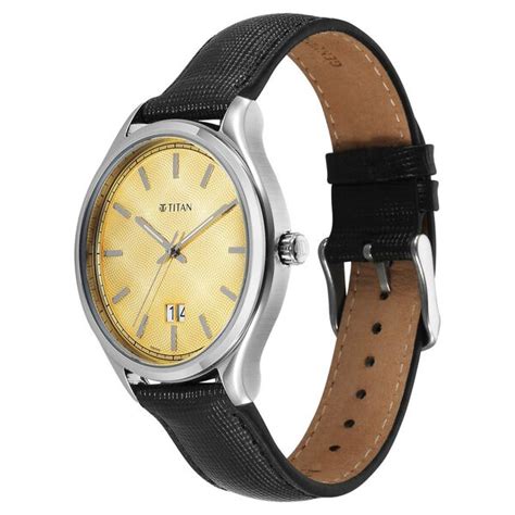 Buy Online Titan Classique Palette of Time Analog with Yellow Dial ...