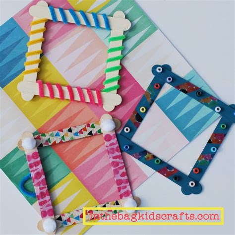 Diy popsicle stick picture frame kids craft – Artofit