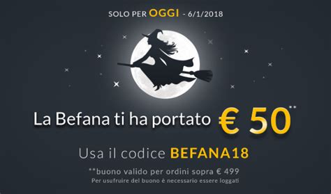 È arrivata la Befana e ha portato 50 euro da utilizzare su ePrice