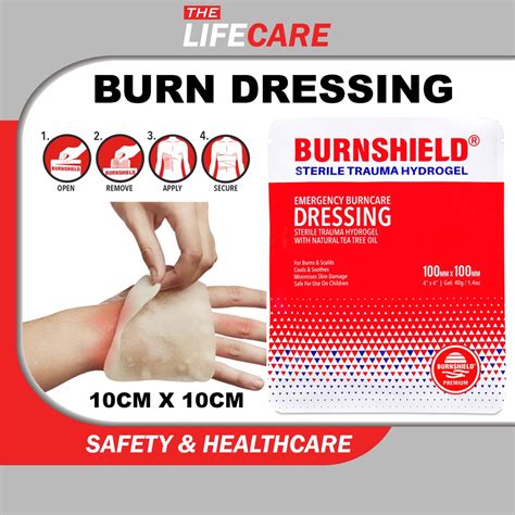 Sterile BurnShield Burn Dressing 10cm x 10cm | Shopee Malaysia