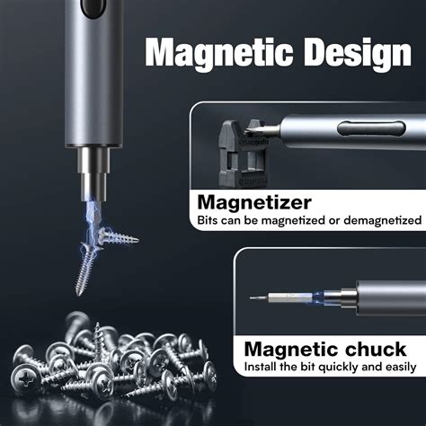 Buy Electric Screwdriver, Mini Electric Screwdriver Cordless with 28 ...