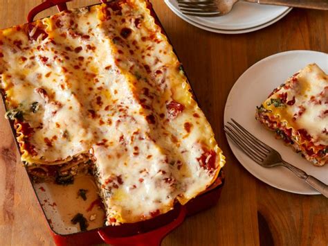 Four Cheese and Spinach Lasagna Recipe   Food Network  