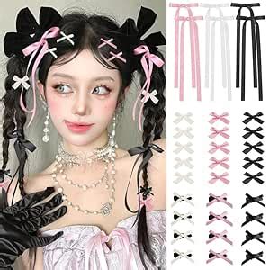 FAMEZA 18 Pcs Luxury Mini Hair Bows for Women Girls Cute Hair Clips ...