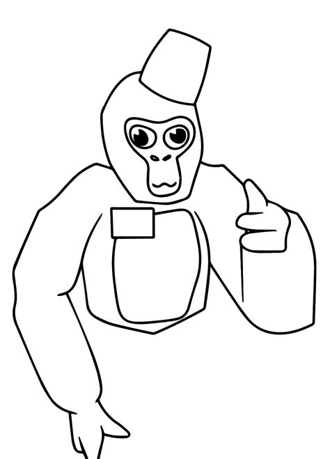 Gorilla Tag coloring pages - ColoringLib
