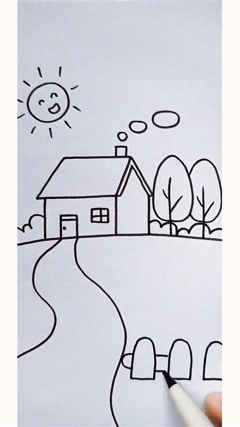 Image result for Step by Step Drawing Houses