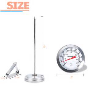 Polder THM-515 Stainless Steel Candy/Jelly/Deep Fry Thermometer ...