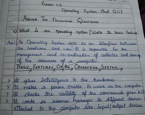 what is an Operating System write its basic features - Brainly.in