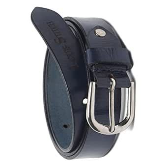 Buy LOUIS STITCH Women's Prussian Blue Belt Italian Raw Leather Premium ...