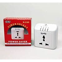 Kundip Automatic Power Cut Off Hour Based Timer Socket with ...