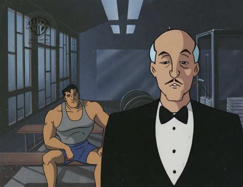 DC Comics Studio Artists - Batman The Animated Series Original Cel and Background: Bruce Wayne ...