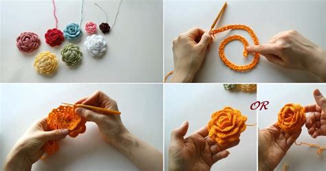 Image result for Crochet Rose Pattern Tutorial