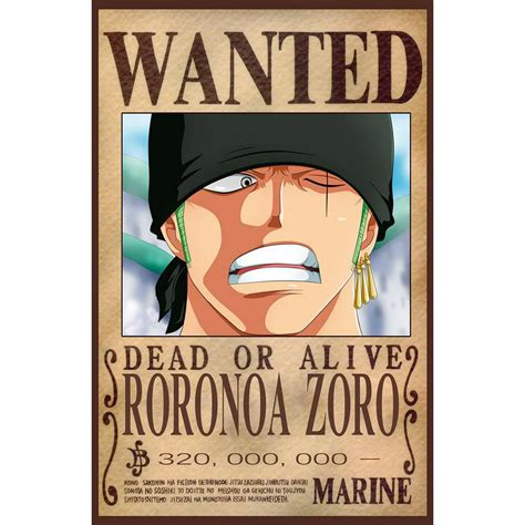 Roronoa Zoro Wanted Poster