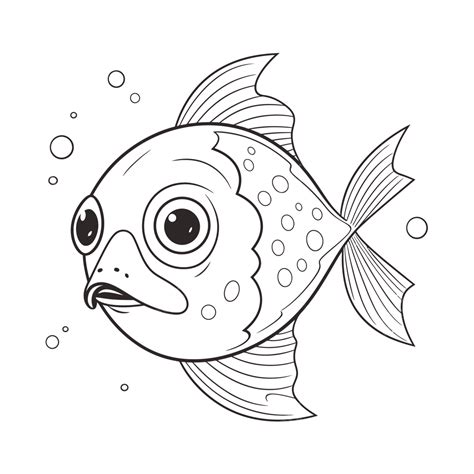 Cute Fish Coloring Pages Free Fish Coloring Pages For Kids & Adults