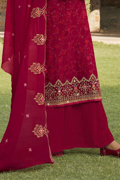 Buy Rossa Corsa Red Salwar Suit 84299 Online | Karagiri