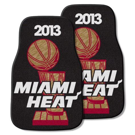 Corvette Carpet Front Floor Mats with Miami Heat 2013 NBA Champions ...
