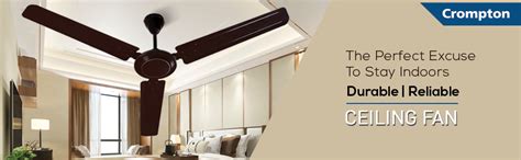 Buy Crompton Hill Briz 1200 mm (48 inch) High Speed Ceiling Fan (Brown ...