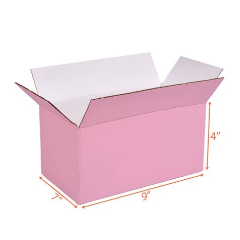 9X7X4 Pink Cardboard Box | Designer Cardboard Boxes