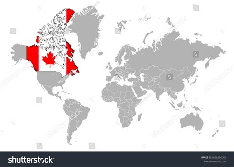 Canada world map