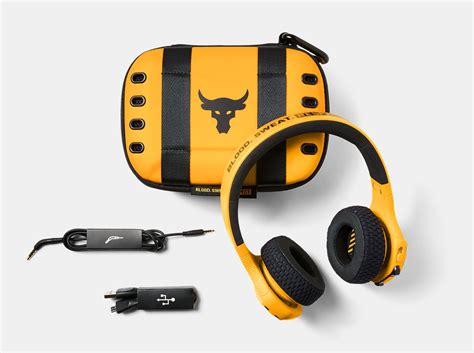 The Rock Under Armour Headphones Gold | FighterXFashion.com