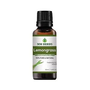 MM HERBS LemonGrass Essential Oil | Premium Grade | Natural & 100% Pure ...