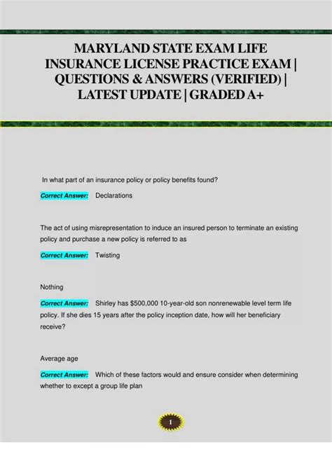 Image result for Life Insurance License Practice Exam