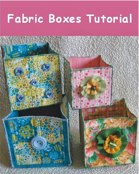 Fabric Boxes Tutorial 的图像结果