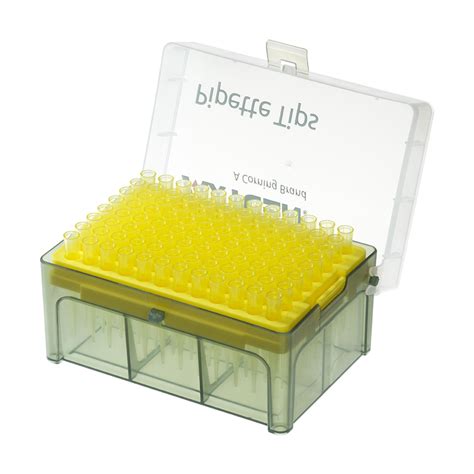 PT-200-Y-L-R | Axygen® 200 µL Pipette Tips, Yellow, Racked, Non-Sterile ...