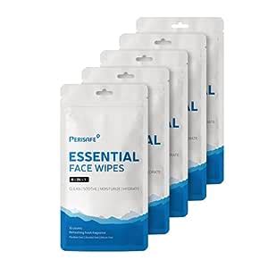 PERISAFE Essential Face Wipes Individually wrapped Sachet | 4-IN-1 | pH ...
