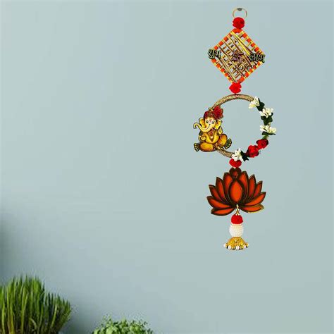 Buyent ® shubh labh Ganesh Door Hanging satiya Wall Hanging Wall ...