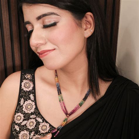 Two Line Rainbow Necklaces: Embrace the Spectrum of Style – Tushar Gems