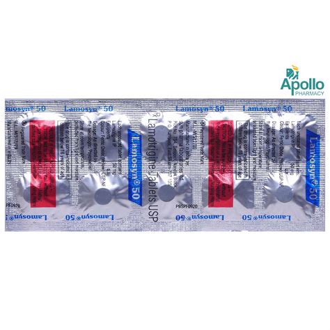 Lamosyn 50 mg Tablet 10's Price, Uses, Side Effects, Composition ...