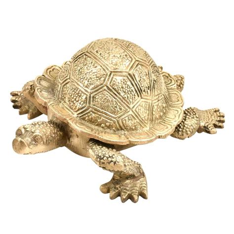 Buy Indian-Shelf Turtle with Trinket Storage Hinged Lid Showpiece ...