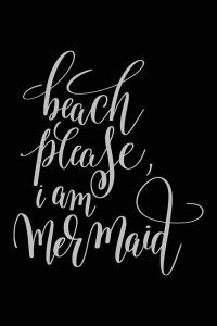 Posters | beach please, i am mermaid Printed Poster | funny poster ...