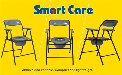 Smart Care® Folding Frame Commode Chair with Pot - SC 899 : Amazon.in ...