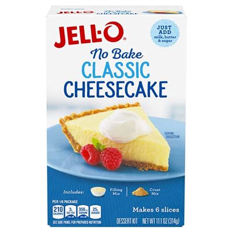 KRAFT HEINZ Jell-O No Bake Classic Cheesecake Mix (Imported), 314g ...