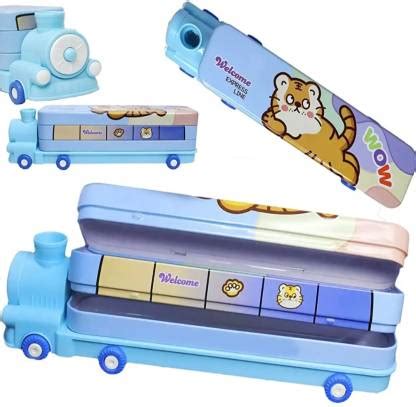 Flipkart.com | Mira Farmcraft Train Shaped Stationery Geometry Box Kids ...