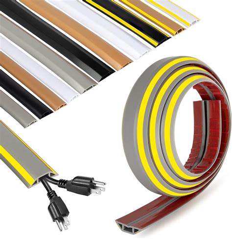 Amazon.com: Rubber Bond Cord Cover Floor Cable Protector - Strong Self ...