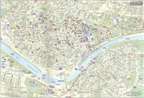 Seville street map - Street map of Seville spain (Andalusia - Spain)