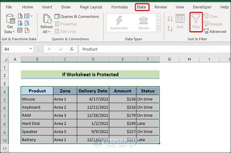 Image result for Add Column without Filter in Excel Filter Table